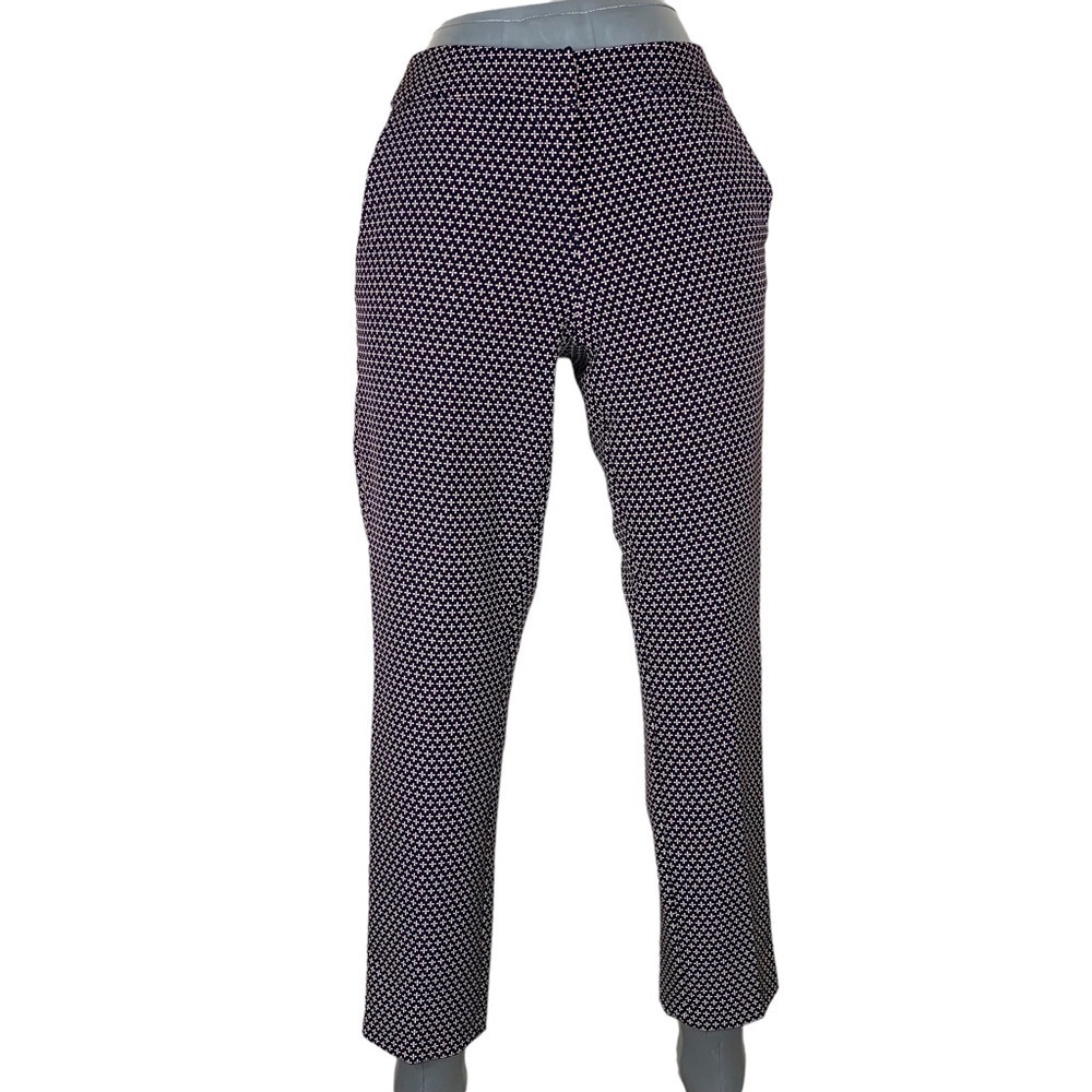 Size 4 Carolina Belle Chino Pants Stretch Dark Blue Contemporary Pockets Trouser